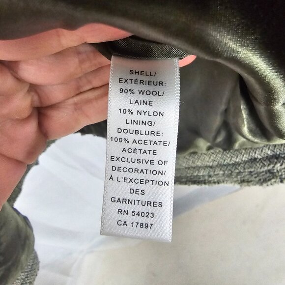 Vintage Banana Republic Blazer Y2K Green Twee Velvet Office Wool 4 - Picture 9 of 11